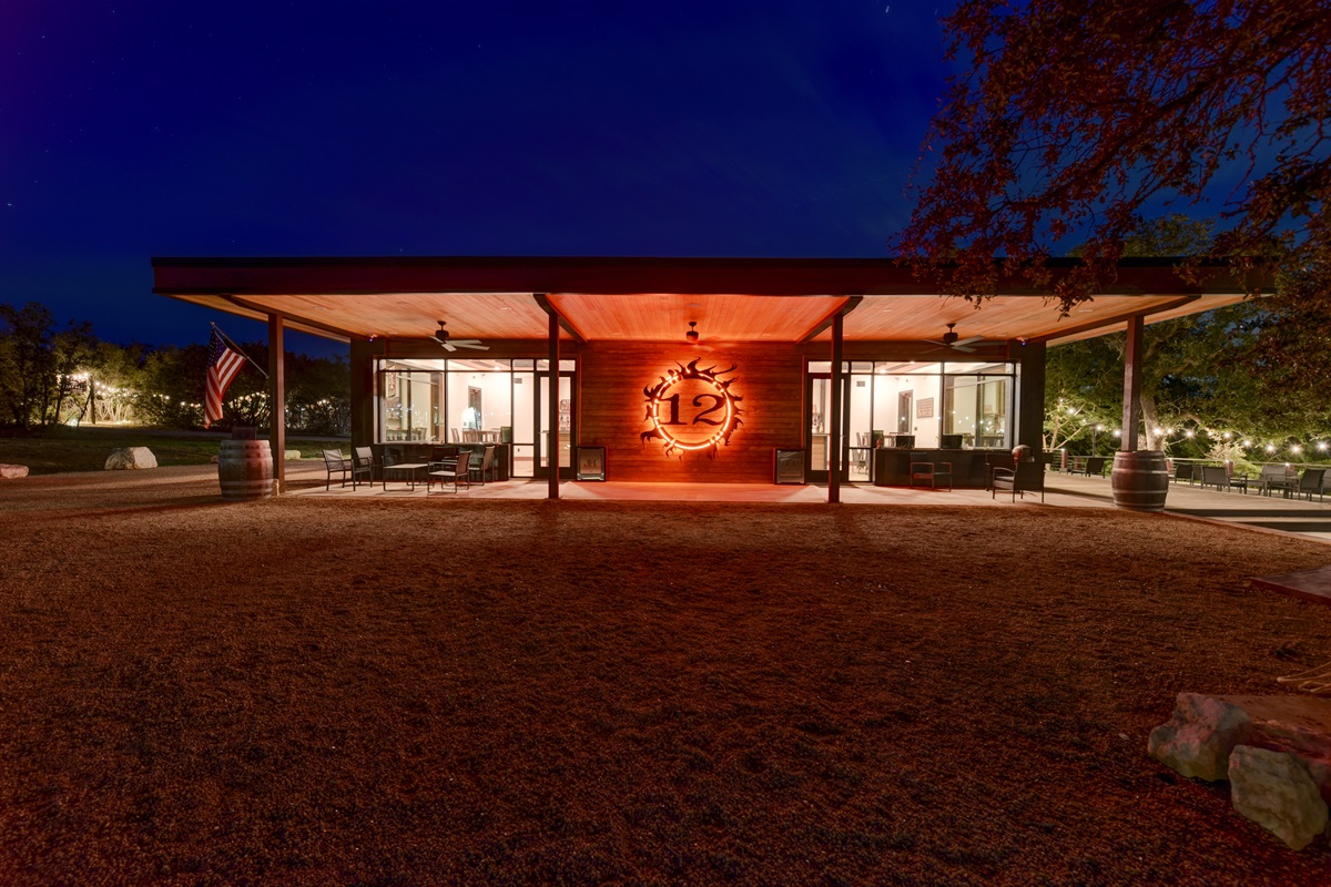 Tasting room at night