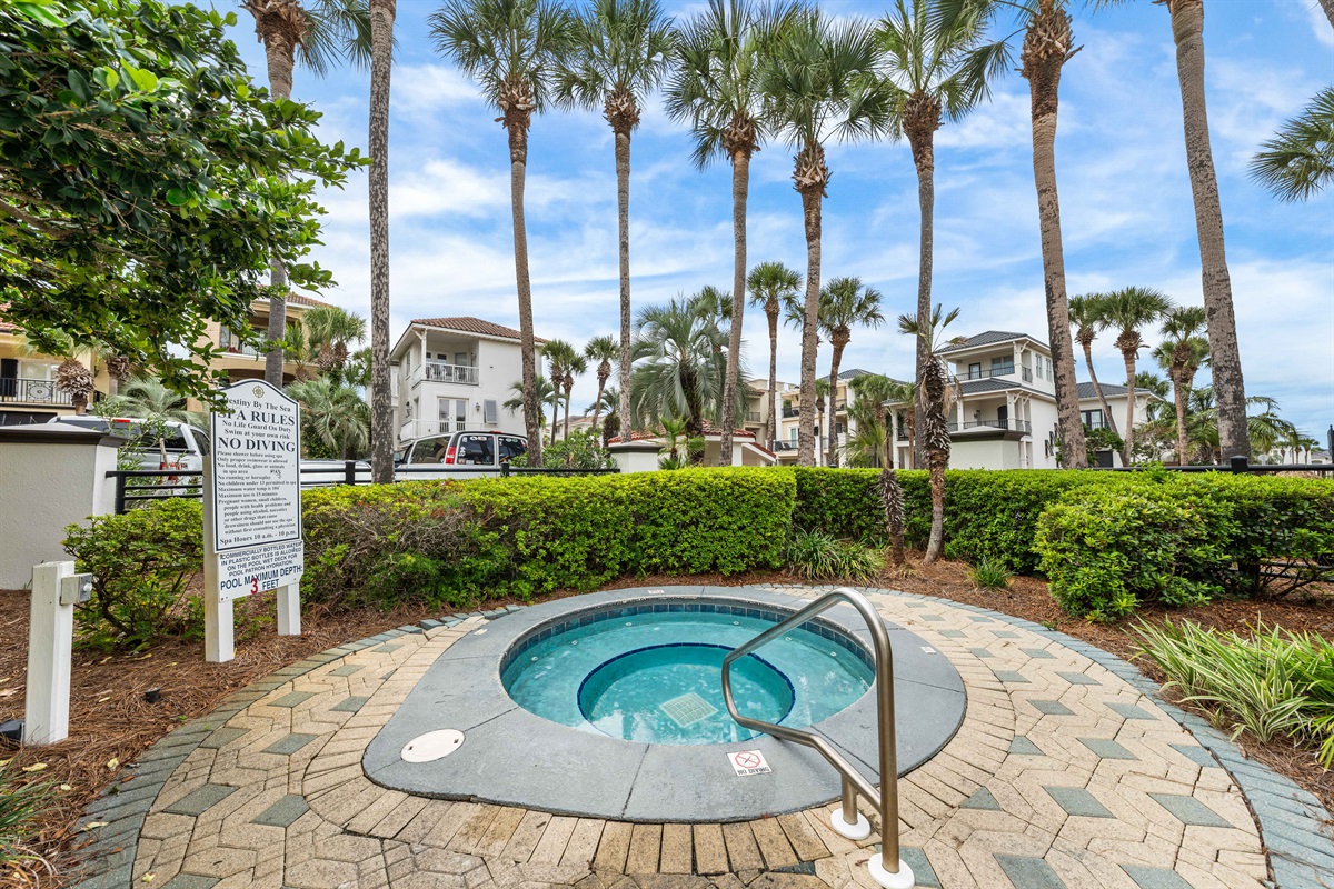 Community Hot Tub Attached to Pool Area