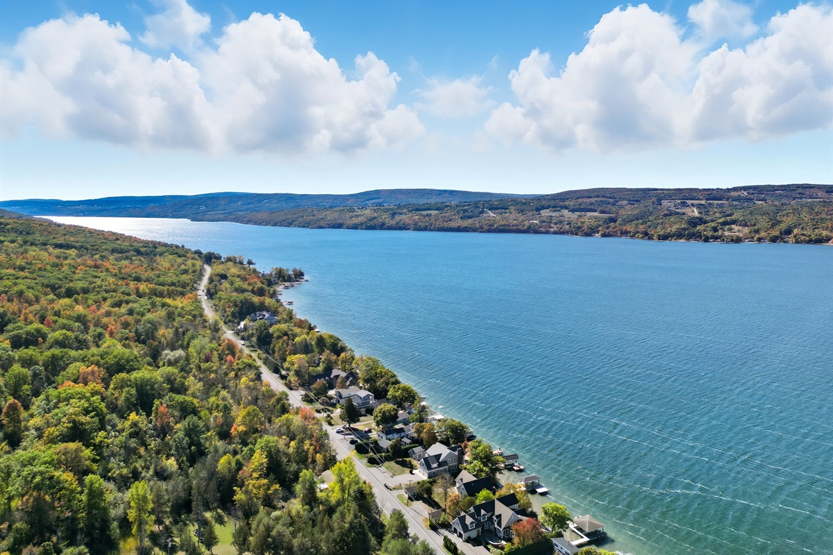 Expansive lake view highlighting peaceful seclusion.