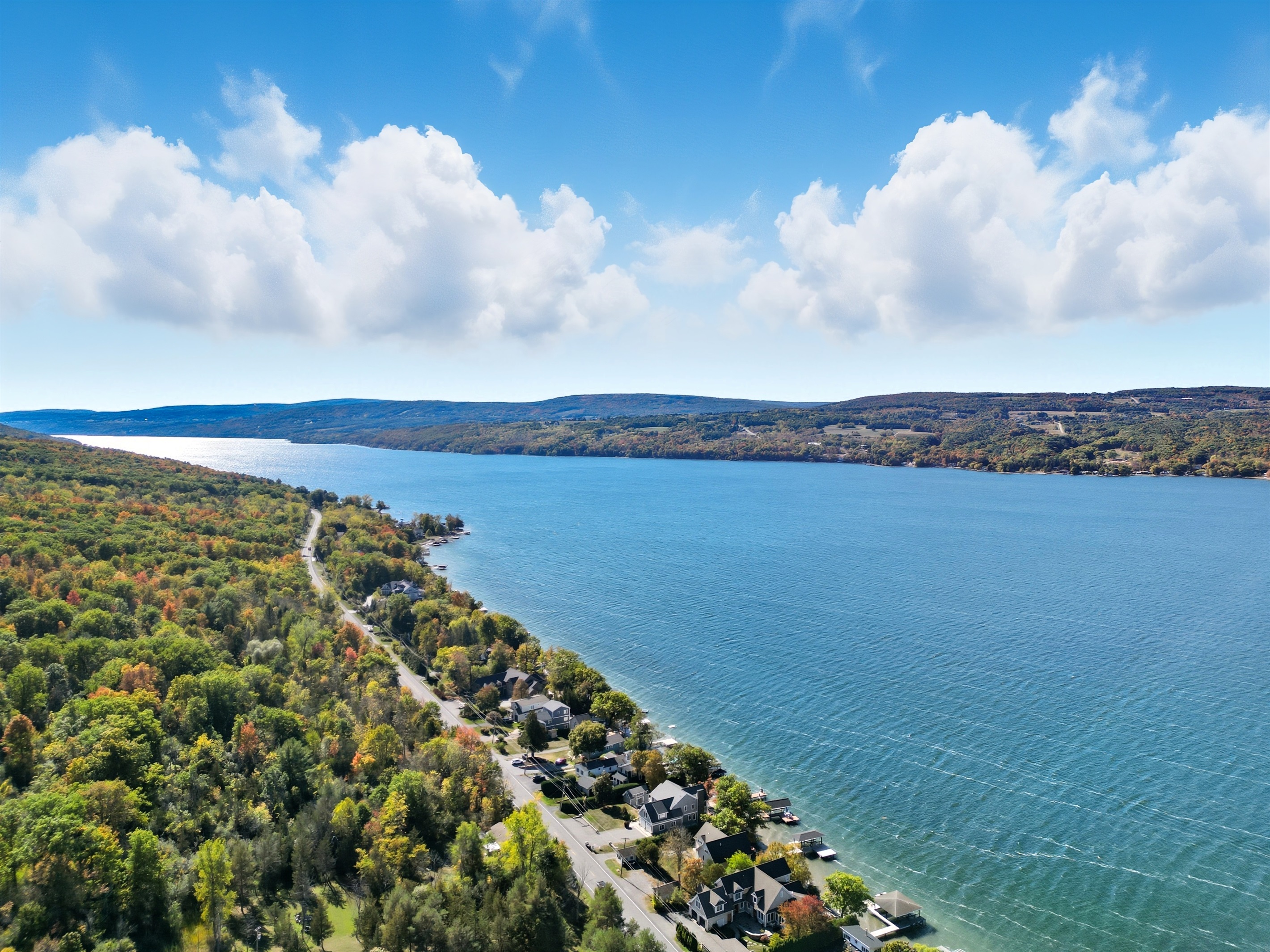 Expansive lake view highlighting peaceful seclusion.