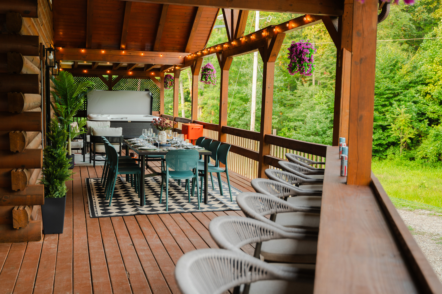 A closer look at the outdoor conversation area, perfect for slow mornings and relaxing evenings.