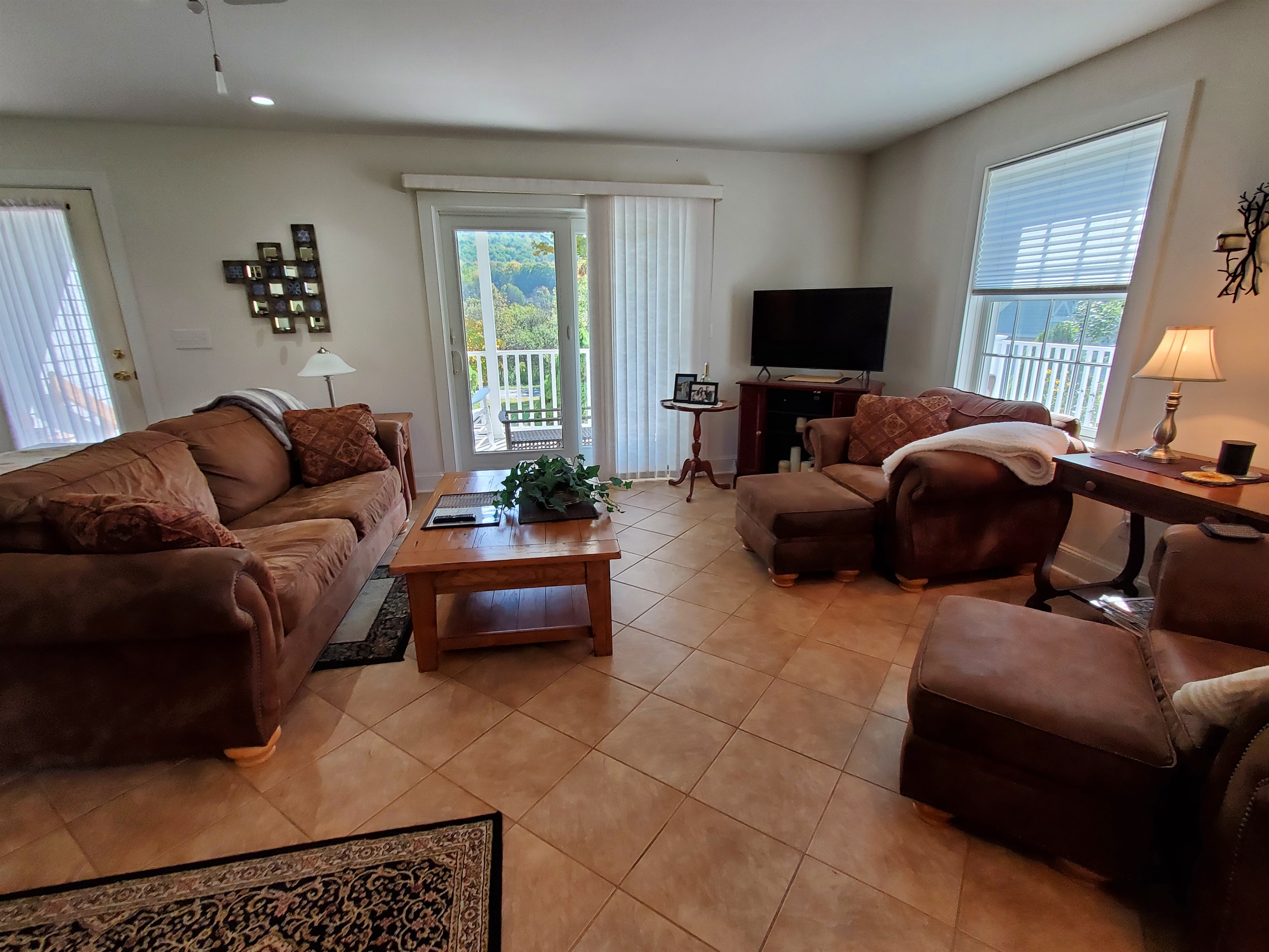 The living room area.