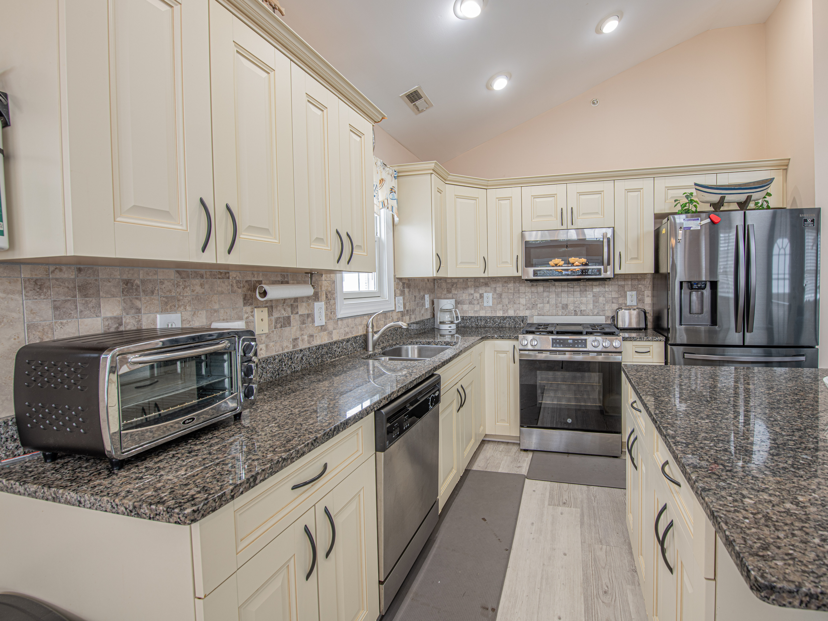 Kitchen Countertop with Stainless Steel Appliances