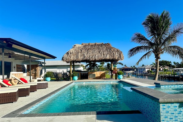 Saltwater pool and SPA