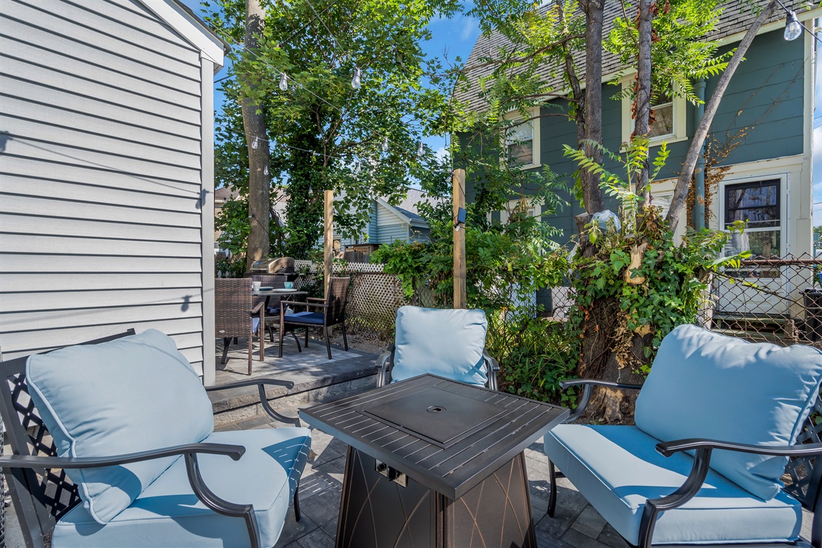 Outdoor fun, Ocean Grove style! Kick back on our new patio, warm up by the fire pit, and enjoy the garden vibes. Your Jersey Shore evenings just got cooler. Beach life meets backyard bliss!