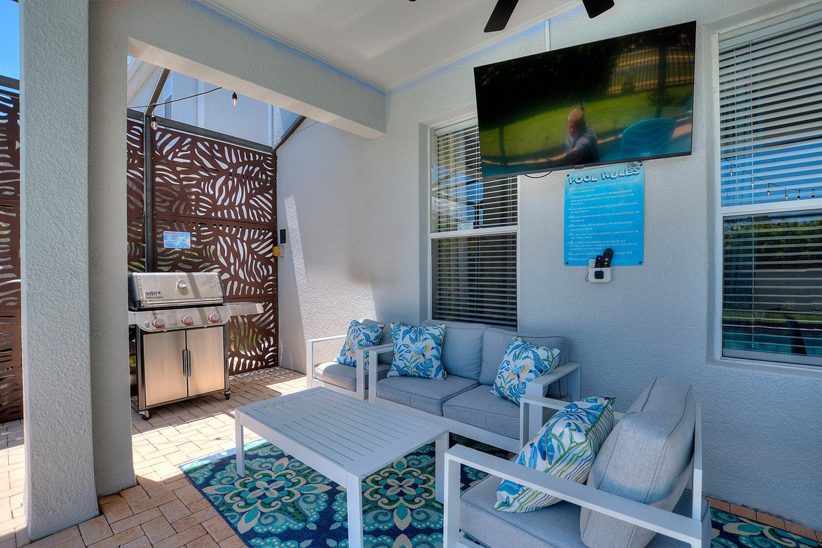 Shaded sitting area to enjoy