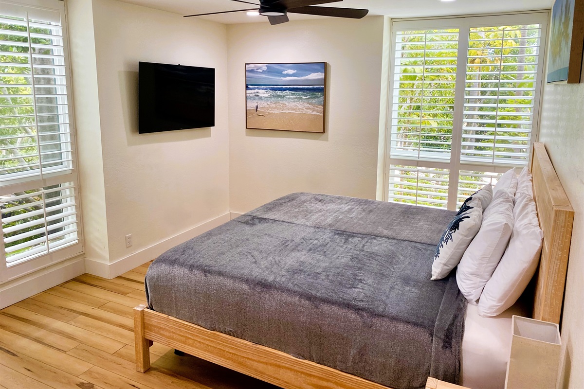 Bedroom with waterfall View
