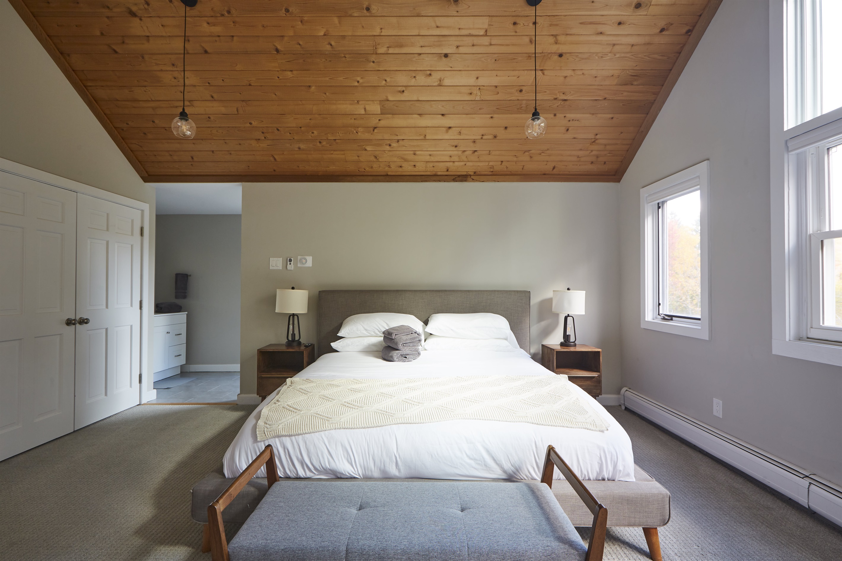The Master bedroom is so lovely that you won't want to leave.
