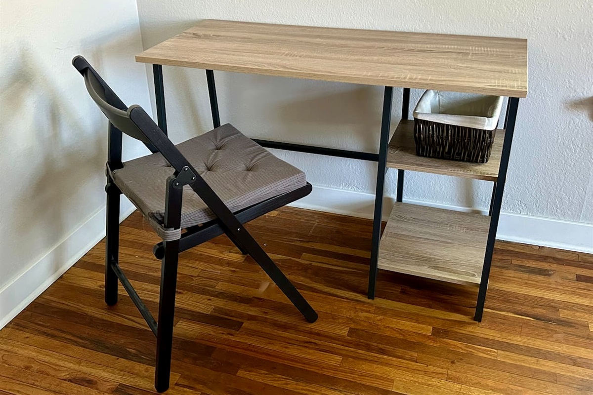 Dedicated work space/desk inside Bedroom #1. 