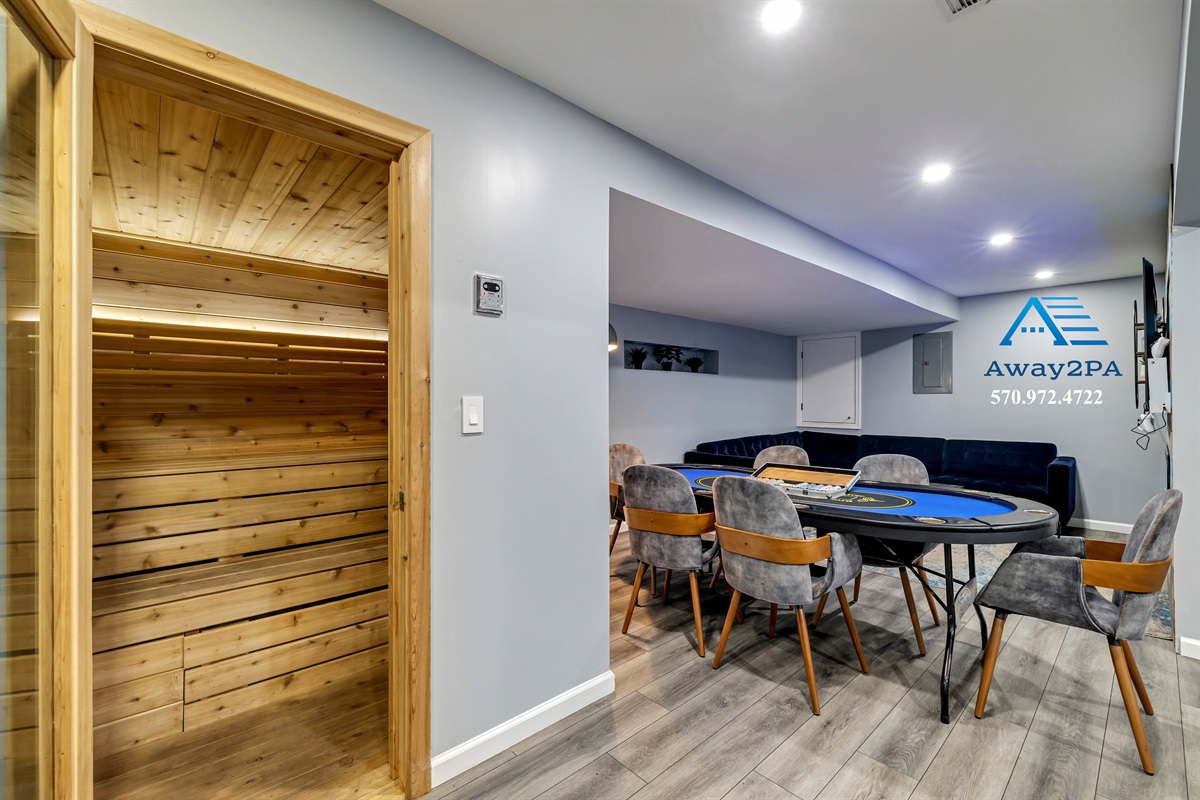 "Fun-filled game room”