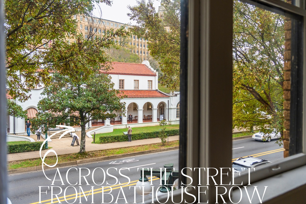 Bathouse Row - a place to stroll and enjoy the beautiful architecture of the bathhouse buildings that were constructed between the years of 1892 and 1923.