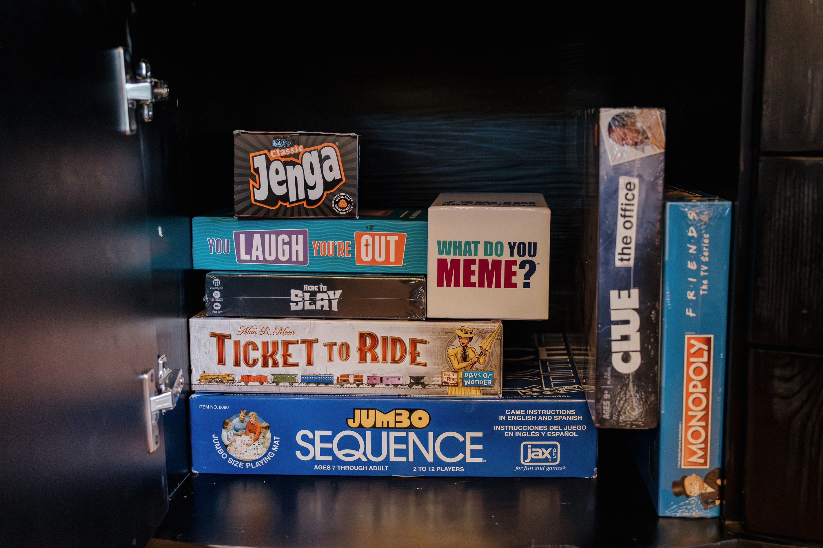 Board game heaven at Poppywood Pines! From Ticket to Ride to Jenga, this Show Low vacation rental offers entertainment for all ages. Perfect for family game nights after exploring White Mountains hiking, fishing, and outdoor adventures in Arizona.
