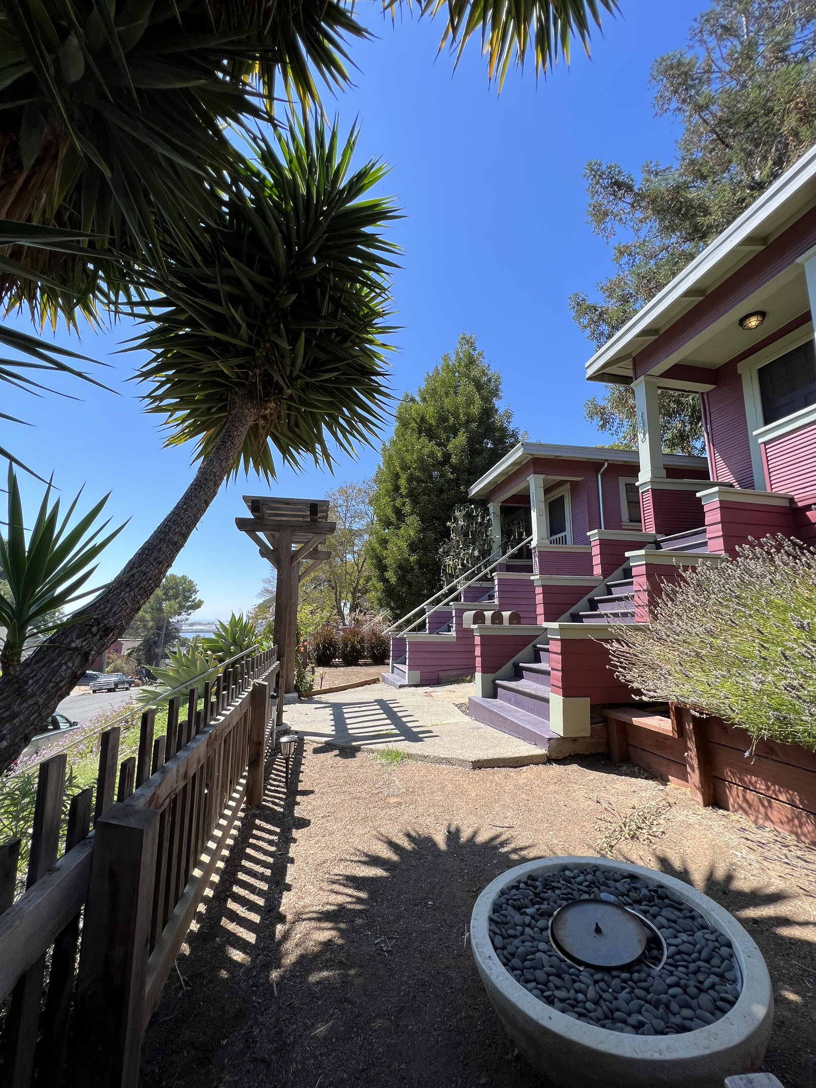 Private front patios for each Bungalows