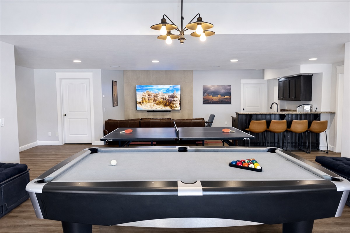 Pool and Ping Pong Game room