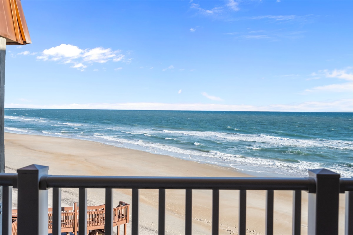 Wide-open Atlantic views from above the shoreline&mdash;sand, sea, and sky all in one glance