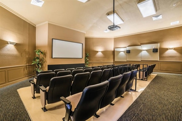 Take in a movie at the Windsor Hills Movie Theater Room