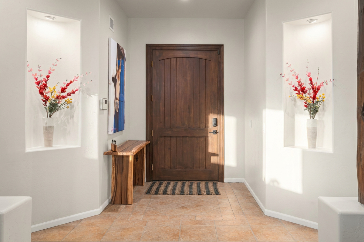 Large entry foyer | 11 foot ceilings
