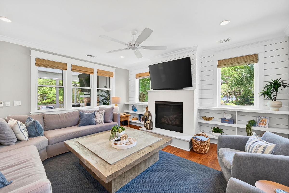 Living Room | Driftwood Dreams | 105 Forest Trail | Isle of Palms, SC | IOP Escapes