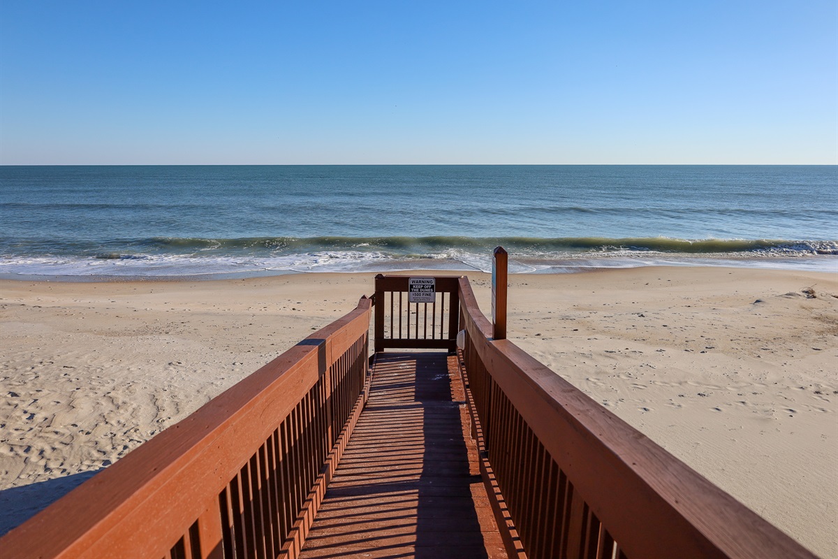 Beach access stairs