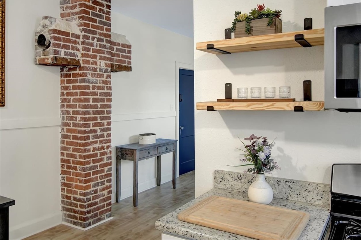 kitchen to living area