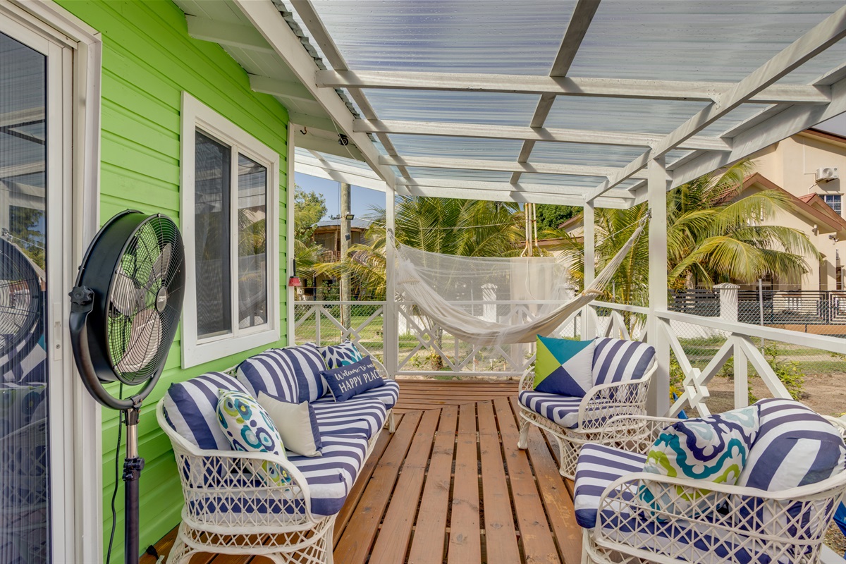 Beachfront deck