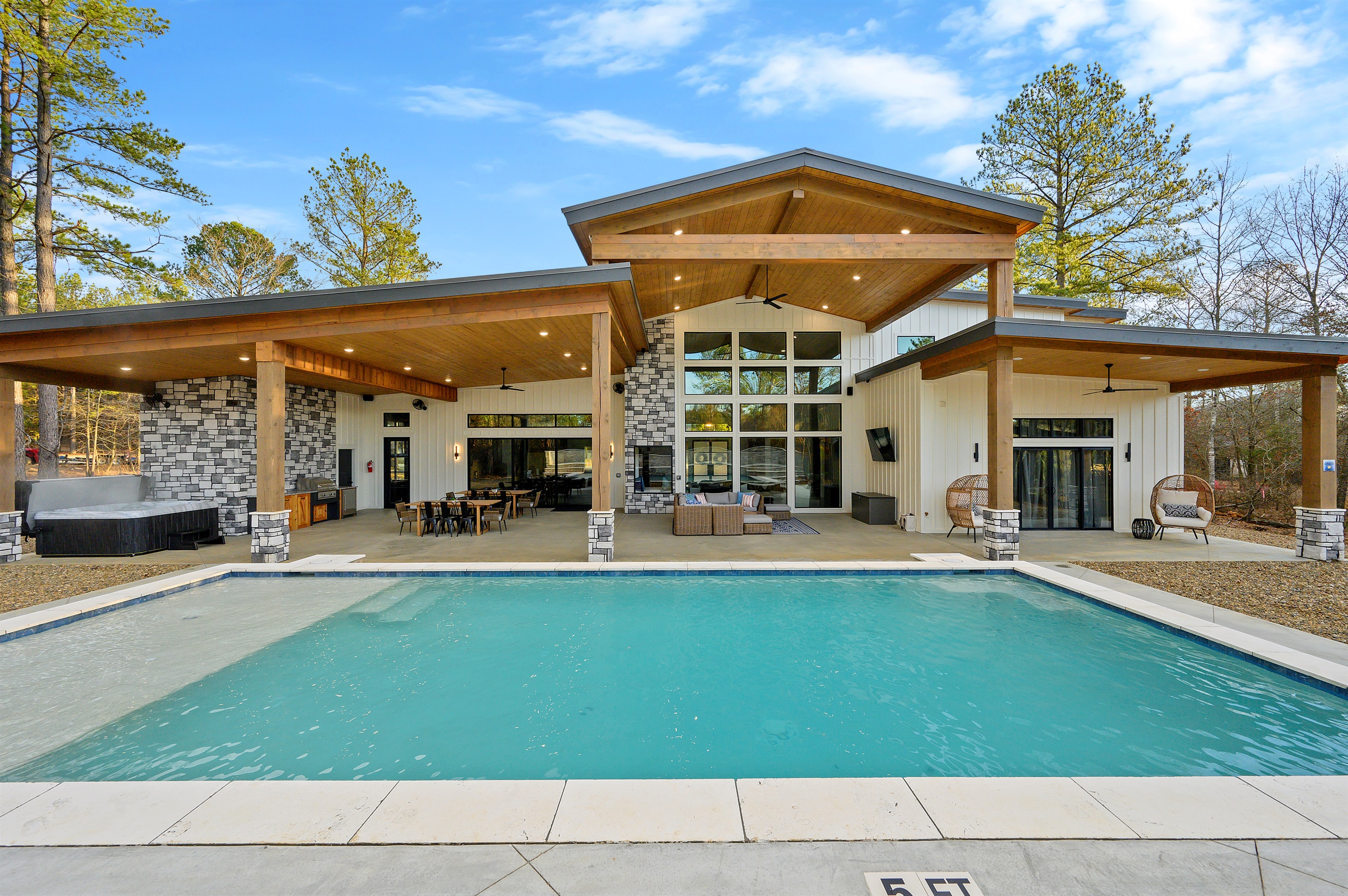 Custom Swimming Pool and Back Patio