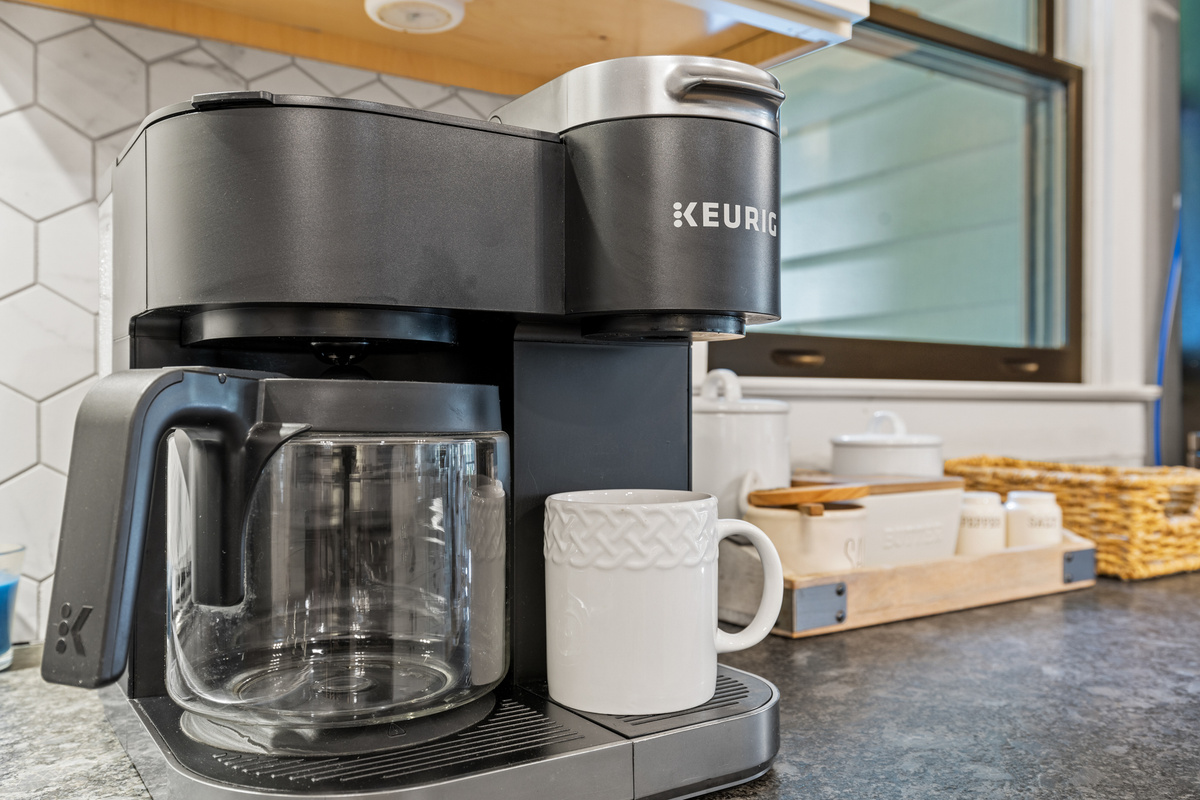 Start your morning with a fresh cup of coffee before heading out to explore Ellijay or the river.