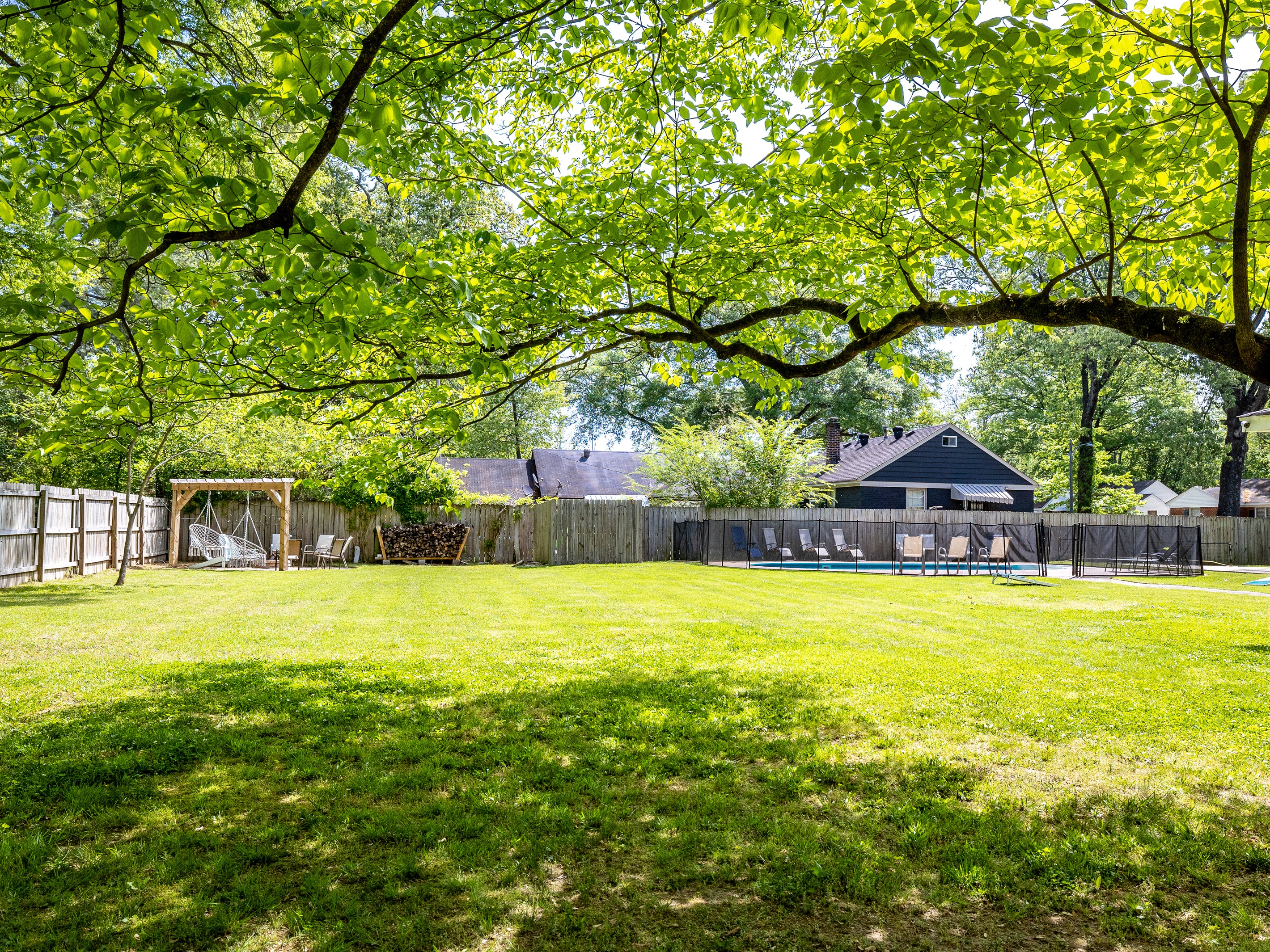 Spacious yard