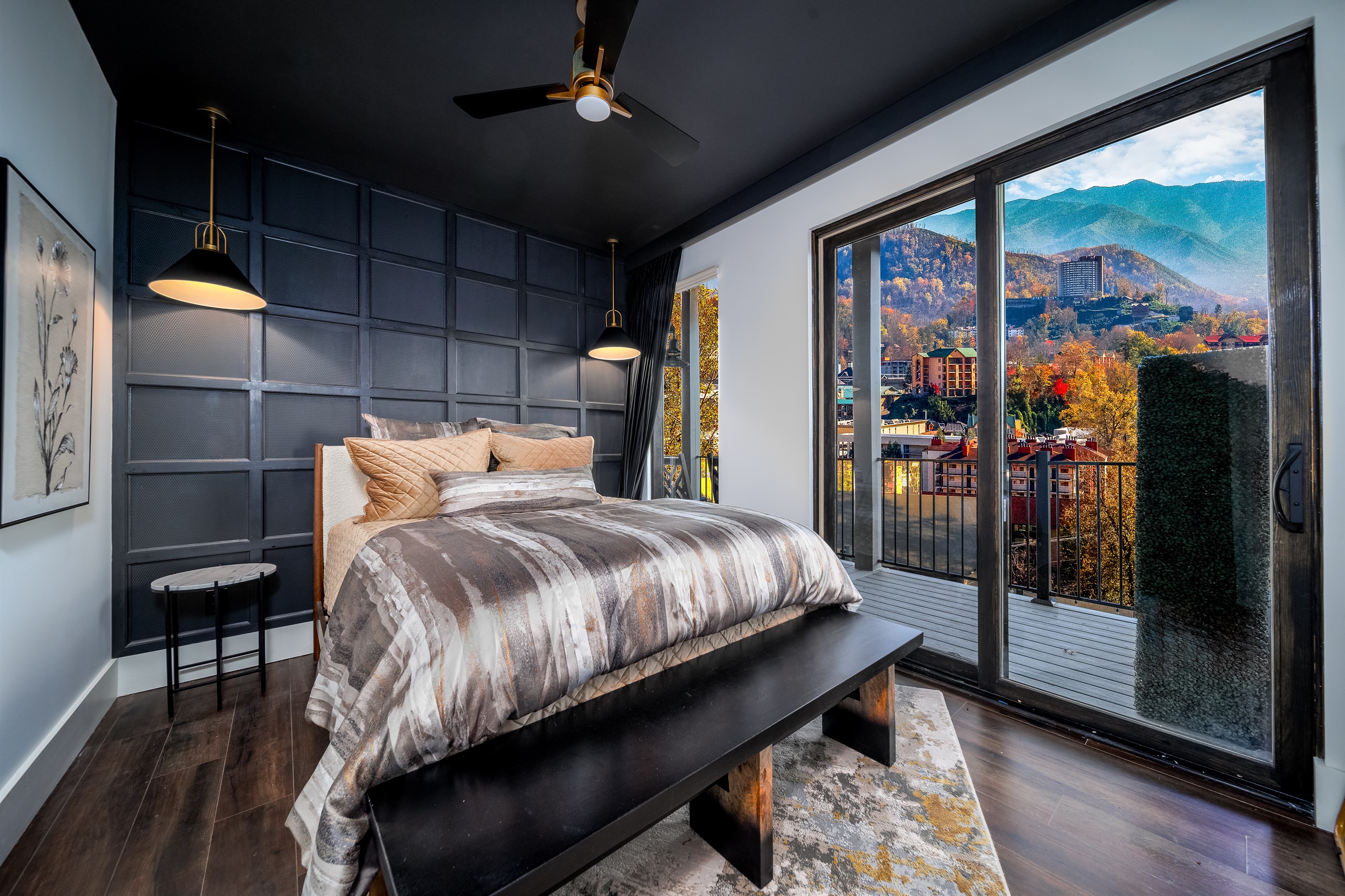 Experience five-star relaxation in a Queen-sized bed, where luxury and comfort are seamlessly combined."