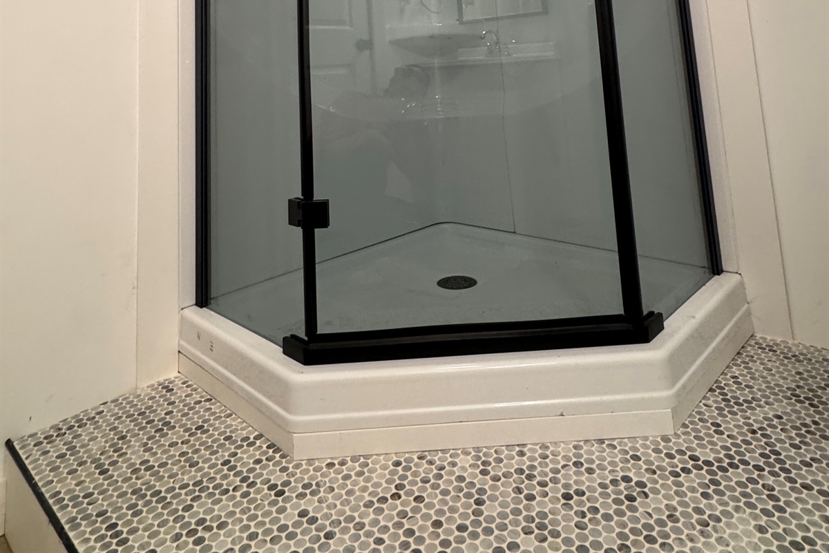 Lower level bath with shower and laundry