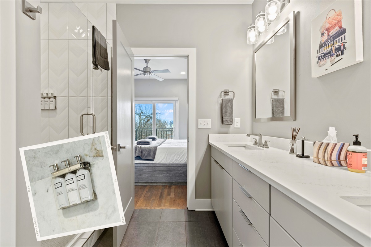 [Casa Rosalie - Bathroom] Save Some Room in your Suitcase - We've Got Your Shampoo, Conditioner and Soap Covered. 