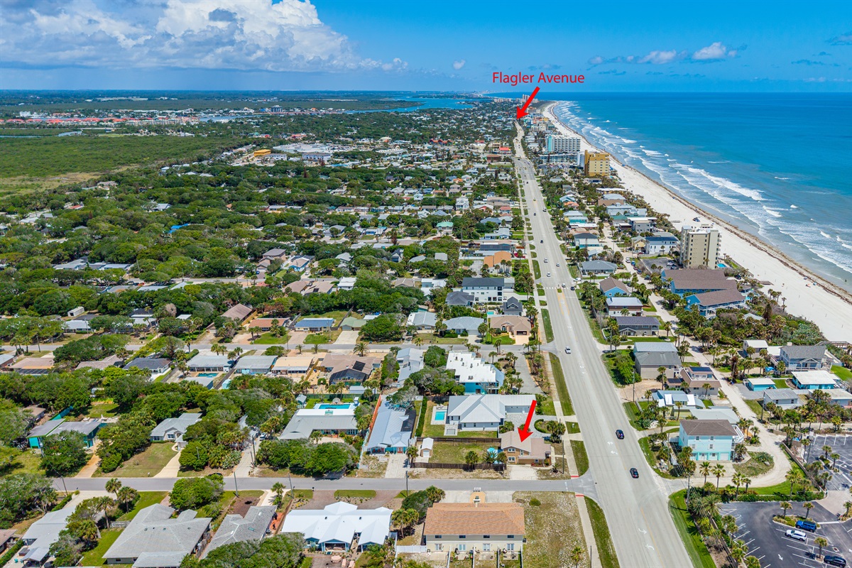 A short 7 minute bike ride from Flagler Avenue!