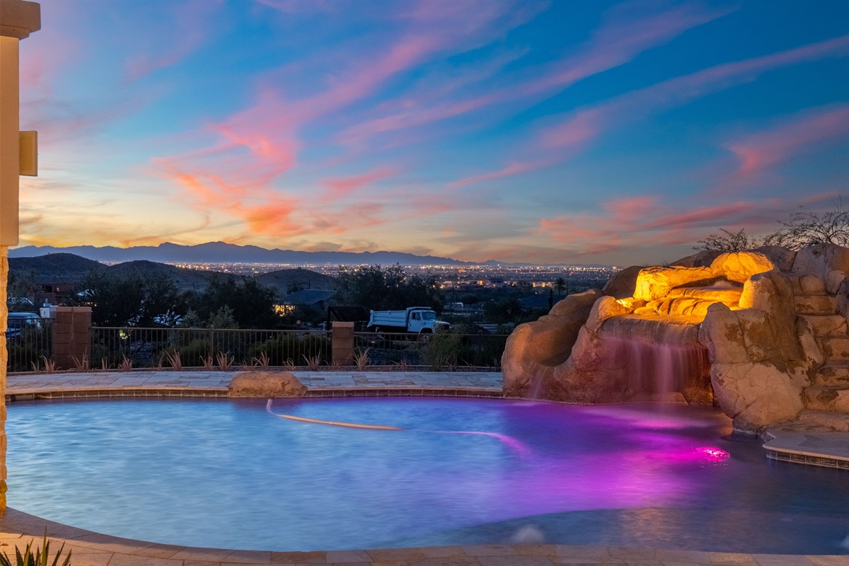 Private Pool and Spa with Optional Pool Heat Available for an Additional Nightly Fee.