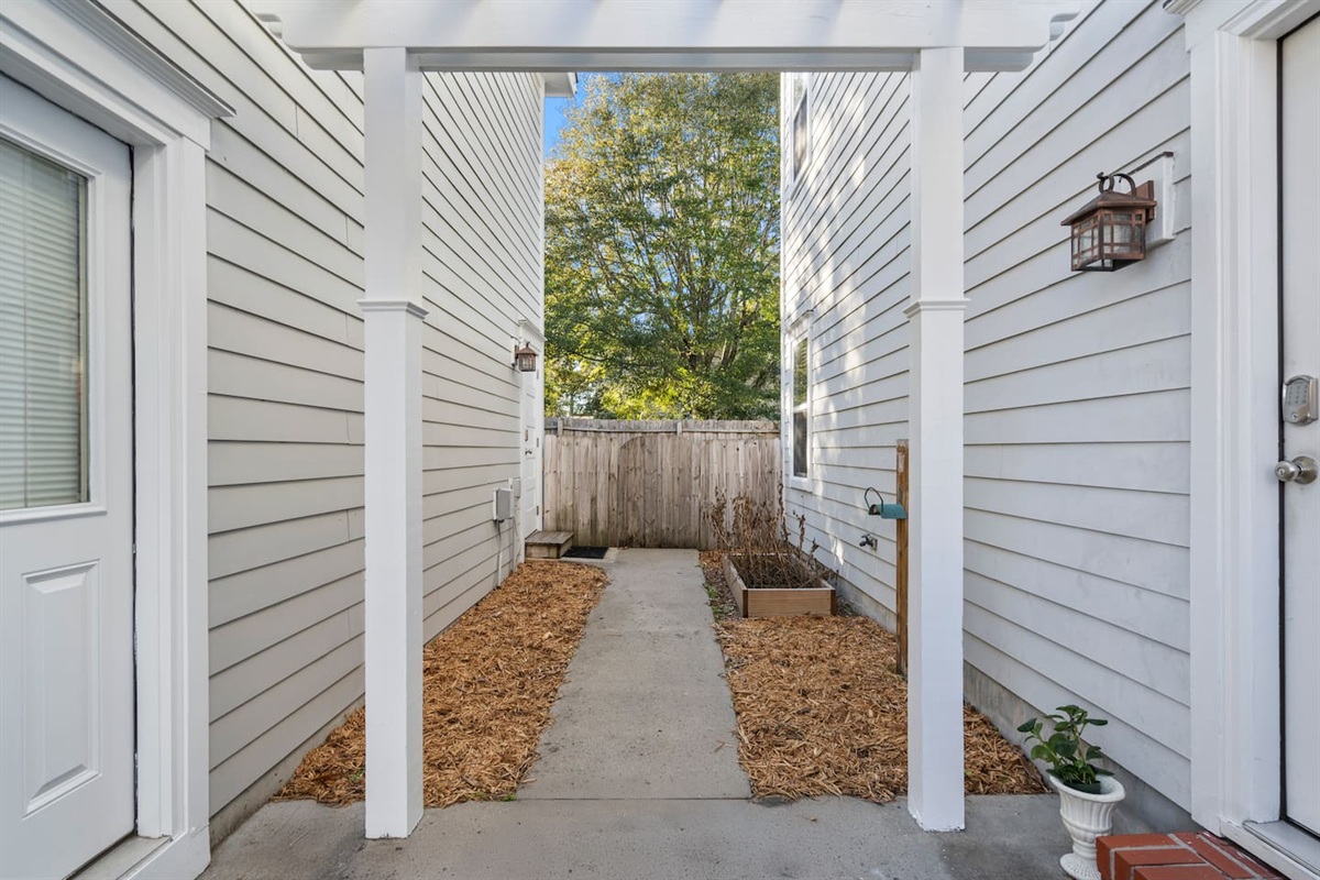 Breezeway to your entrance. 