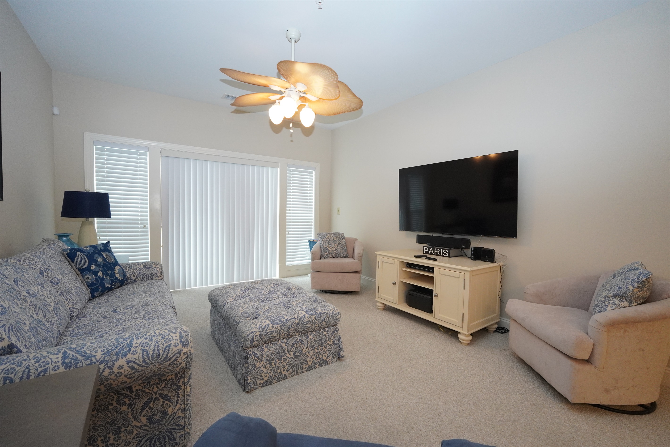 Plush Seating and Flat Screen TV