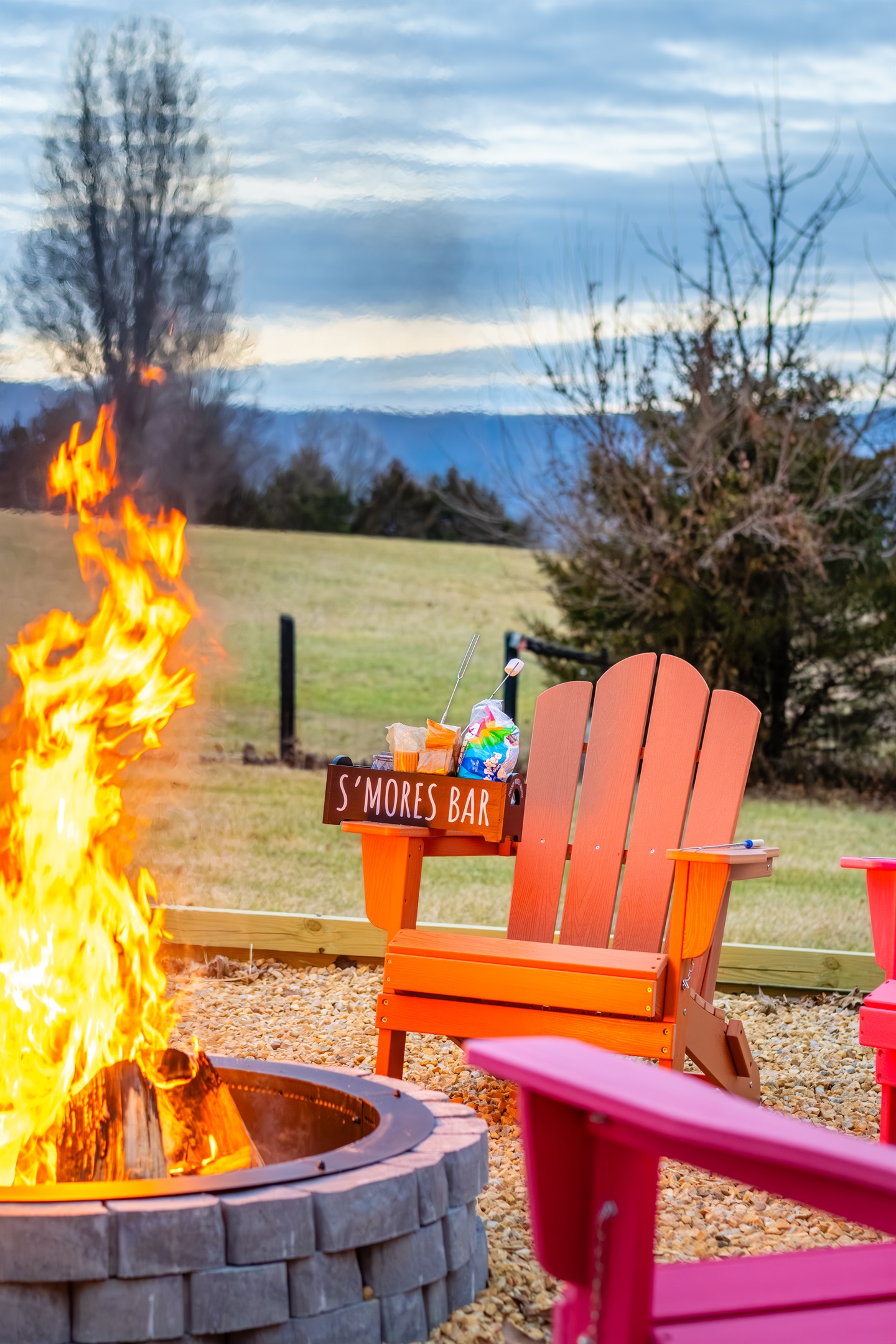Delicious S’mores station included with your stay.