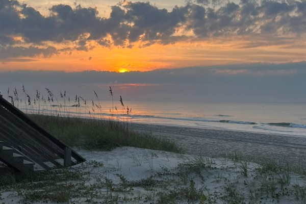Morning sky showing off for our guests.