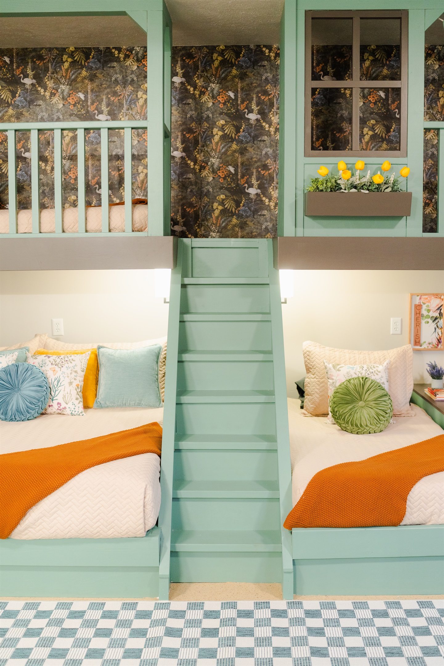A cheerful room that turns bedtime into something kids actually look forward to.
