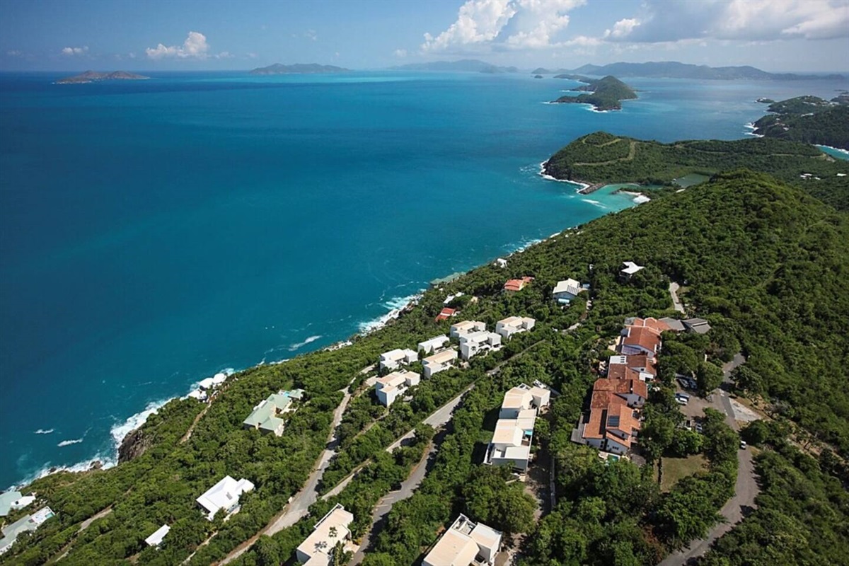 Azure Seas; perfectly perched for privacy and postcard views.