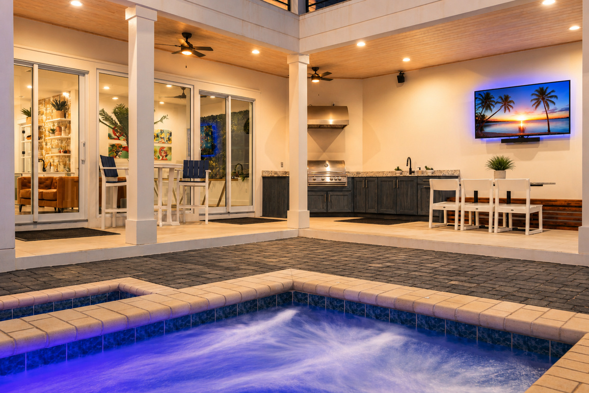 Relax in the Spa While Dinner Cooks Nearby