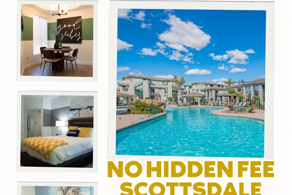 Relax in this cozy Scottsdale bedroom 🛏 – the perfect retreat after a day of golfing, hiking, or exploring Old Town Scottsdale. A must-stay in your Arizona getaway! 🌵☀