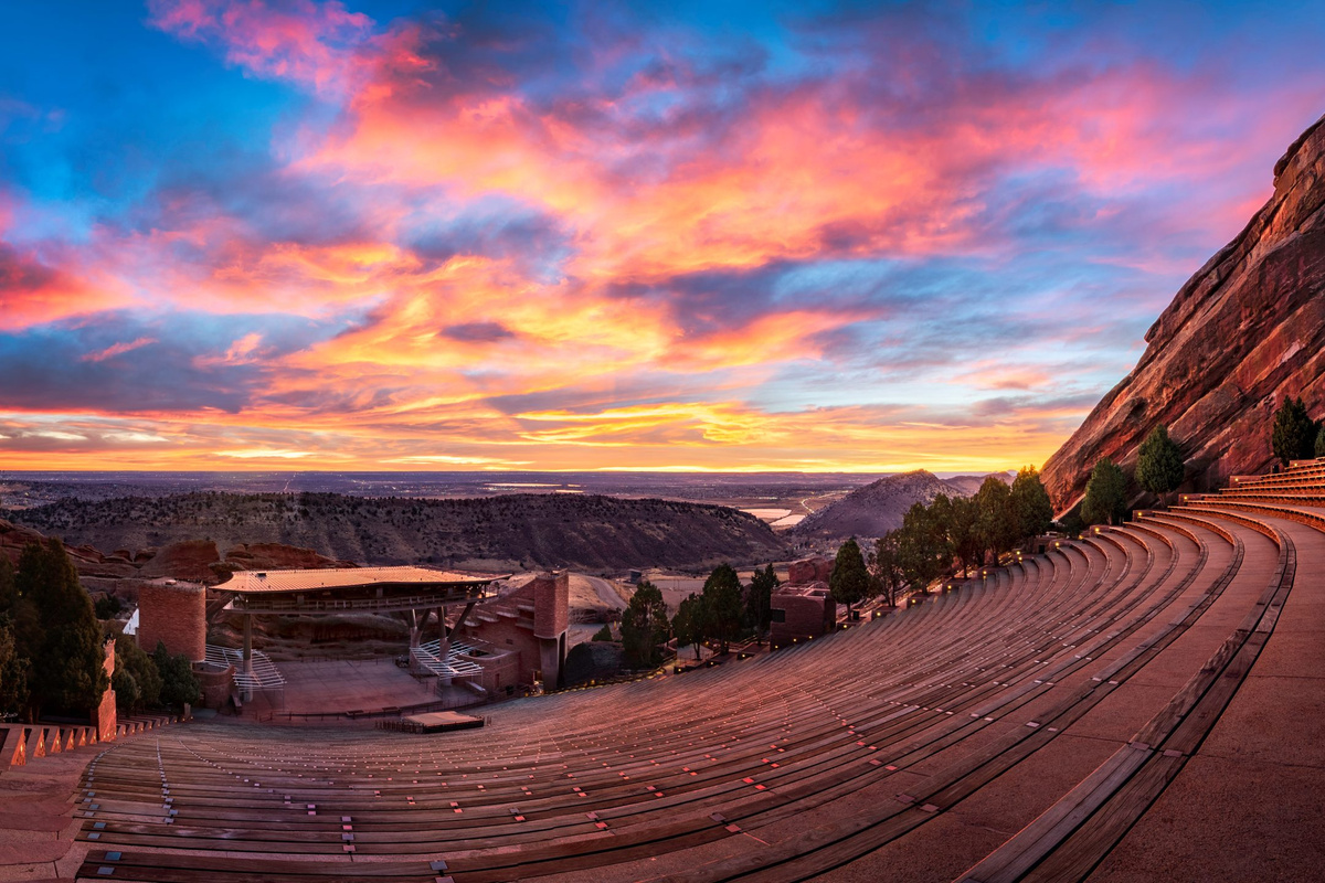 Red Rocks Amphitheater just 25 minutes away