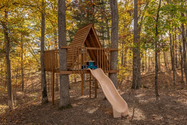 Fantastic custom-built playfort for the littles