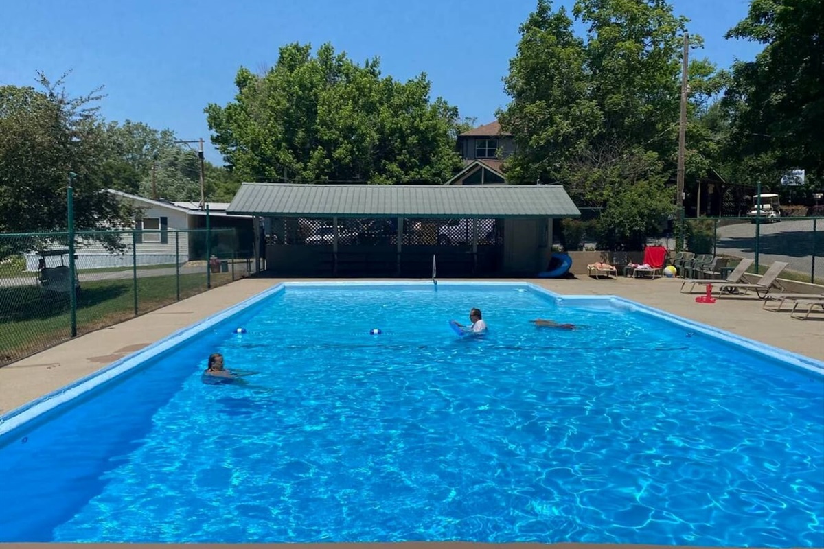 Resort pool open Memorial Day to Labor Day
