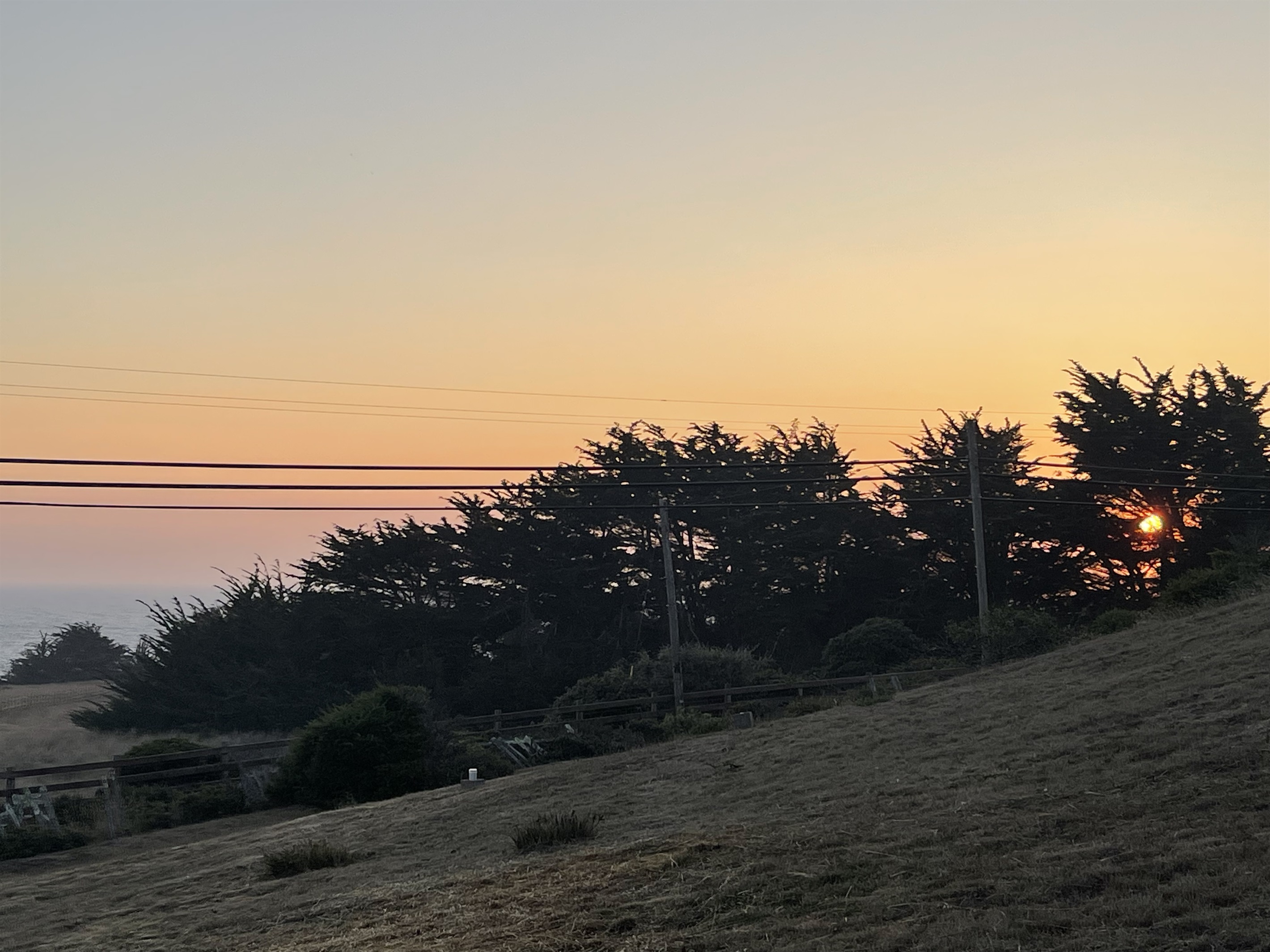 Nightly sunsets over the Pacific Ocean