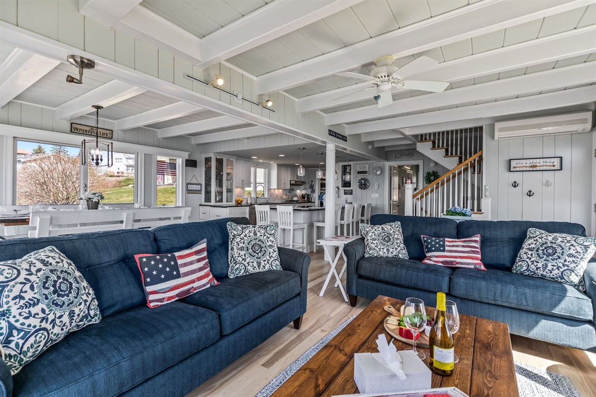 View from corner of living room