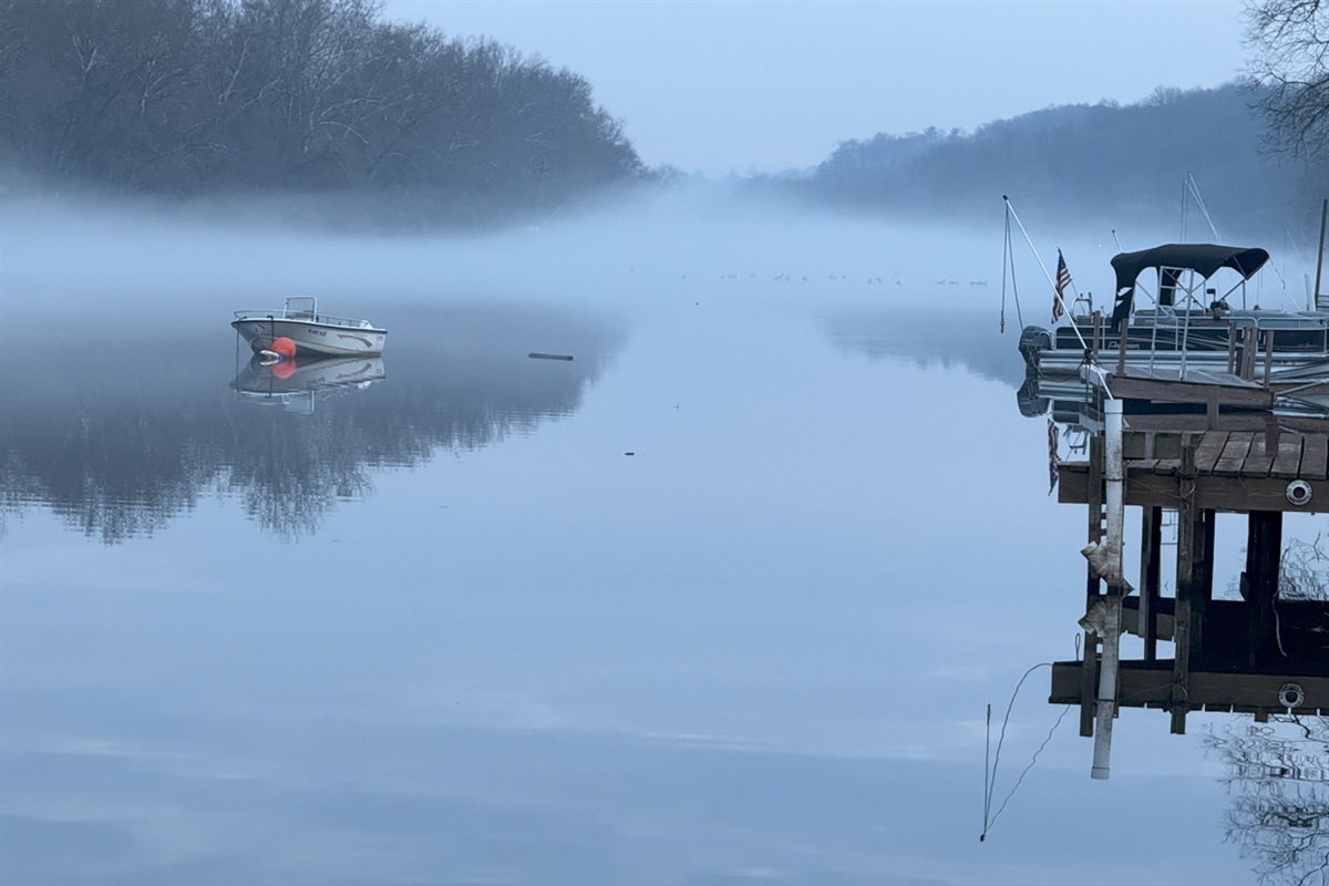 Where the river meets the morning calm!