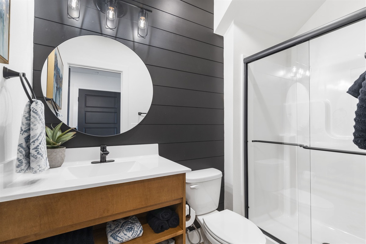 Lower level guest bathroom