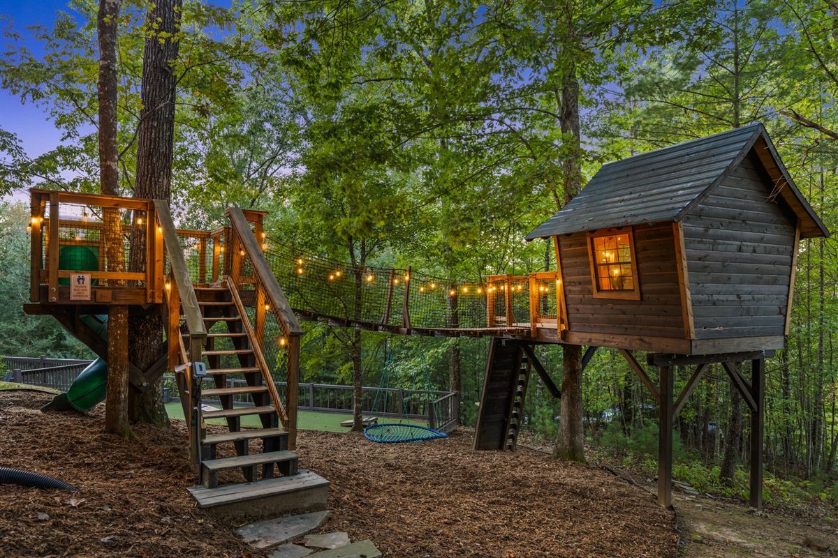 Built for imagination, the treehouse is a playground that keeps kids dreaming.