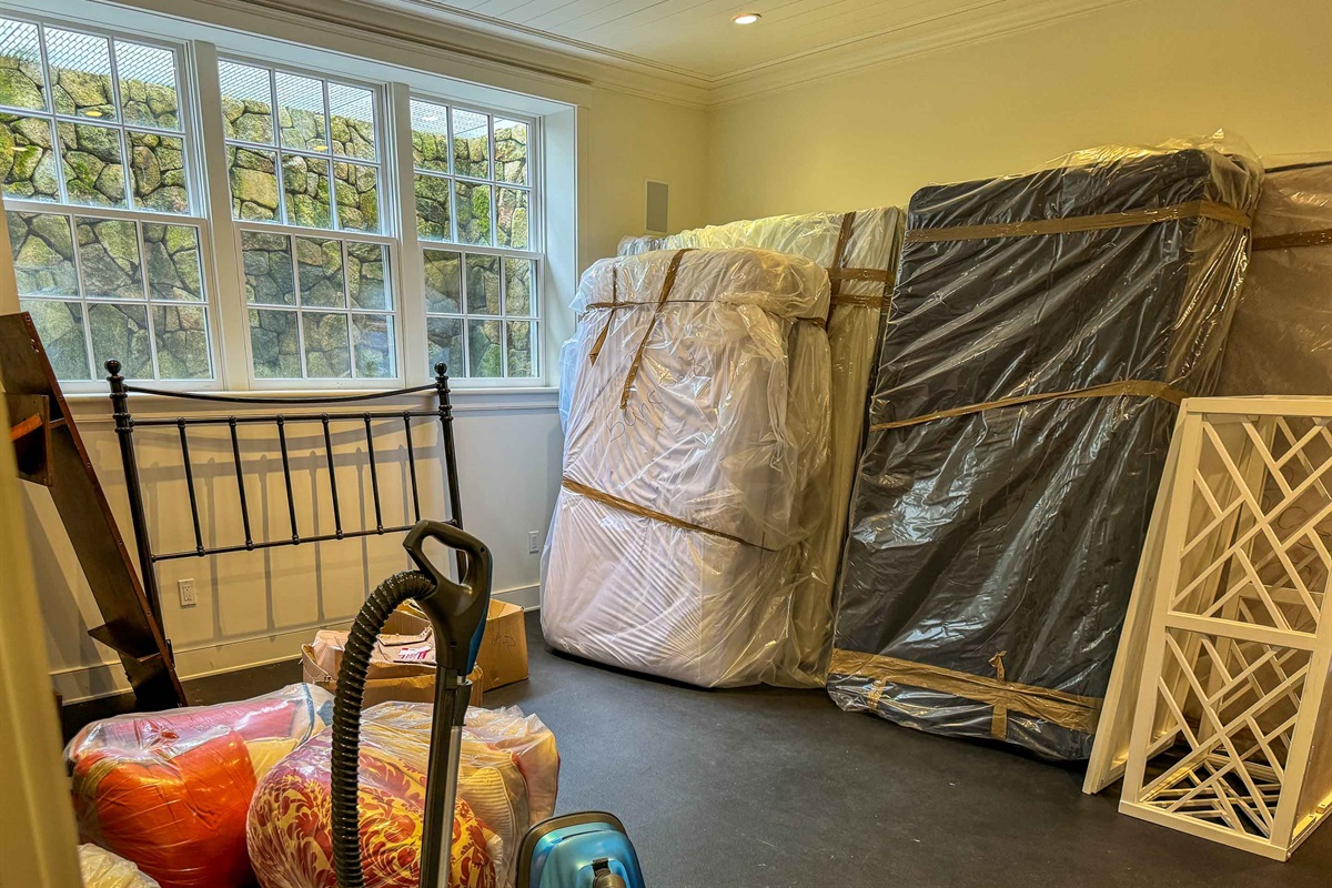 Sleeping and Sitting Area being set up